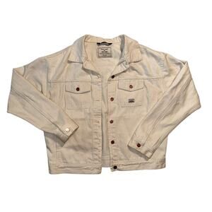 Kimes Ranch XXL Women’s Cream Chelsea Denim Gold Button Jacket Western Box Fit